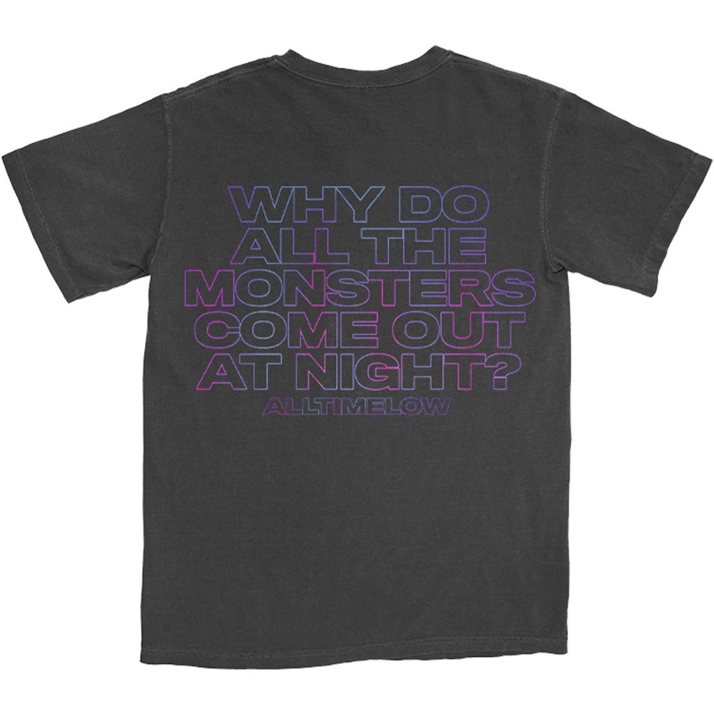 All Time Low - Blurry Monster Heren Tshirt - Zwart